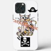 Catastrofale Pirate CAT Case-Mate iPhone Case (Achterkant)