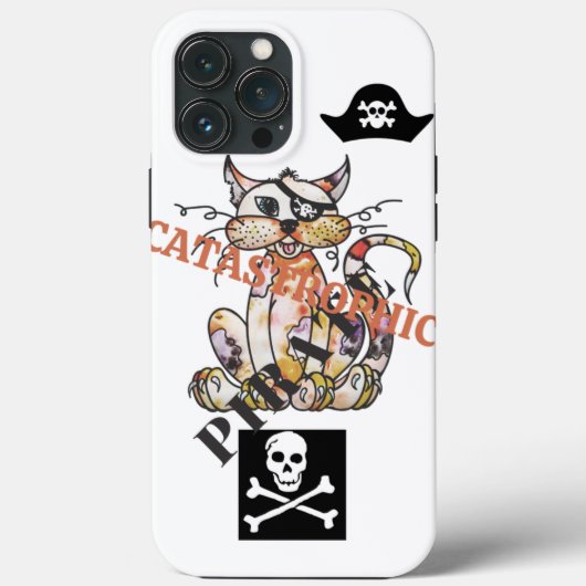 Catastrofale Pirate CAT Case-Mate iPhone Case (Achterkant)