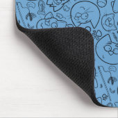 Catastrofe mousepad, blauw muismat (Hoek)