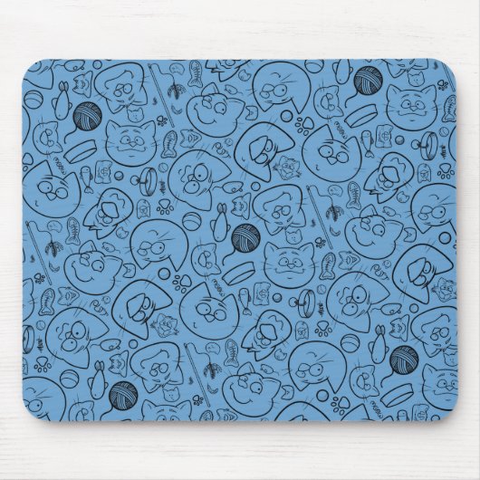 Catastrofe mousepad, blauw muismat (Voorkant)