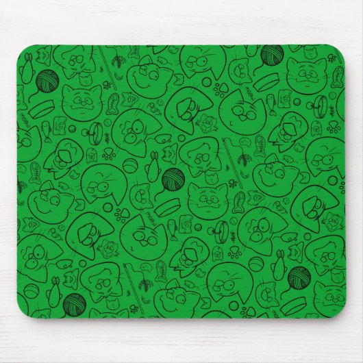 Catastrofe mousepad, groen muismat (Voorkant)