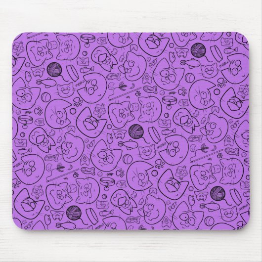 Catastrofe mousepad, lila muismat (Voorkant)