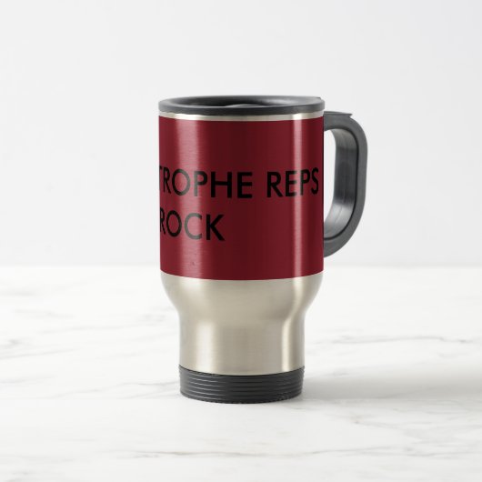 CATASTROFE REPS ROCK REVEL MUG REISBEKER (Voorkant rechts)
