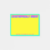 CATASTROFISCH DRINGEND (geel) Post-it® Notes (Voorkant)