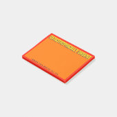 CATASTROFISCH DRINGEND (Oranje) Post-it® Notes (Schuin)