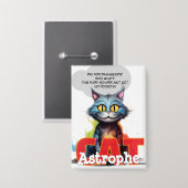 CatAstrophe | “No Pockets” Chaos Posse Button (Voorkant / Achterkant)