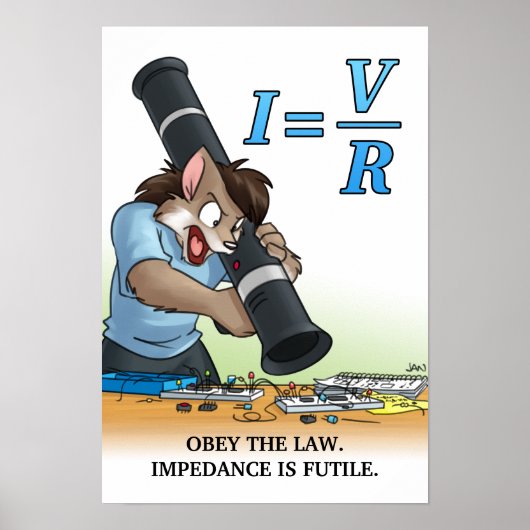 Catastrophe van het College - Poster - Wet van Ohm (Voorkant)