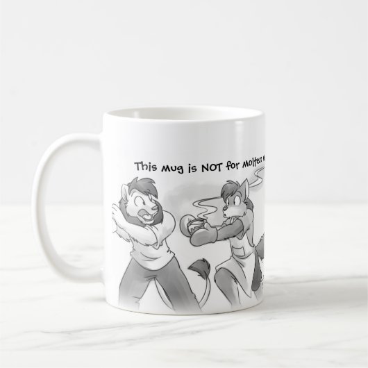 Catastropine aan het College - Mok - Molten metal (Links)