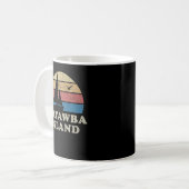 Catawba Island OH  Sailboat 70s Throwback T Koffiemok (Voorkant links)