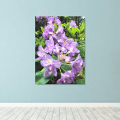 Catawbiense Boursault Rhododendrons, Oregon Canvas Afdruk (Insitu (Houten vloer))