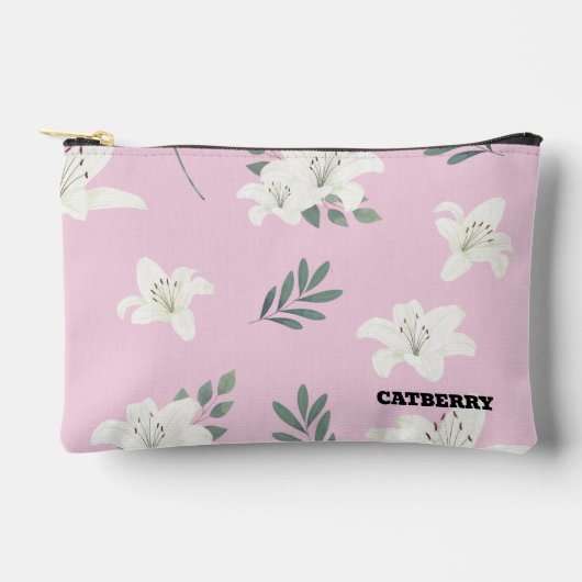 Catberry | Minimalist Floral Pattern Pouch Etui (Voorkant)