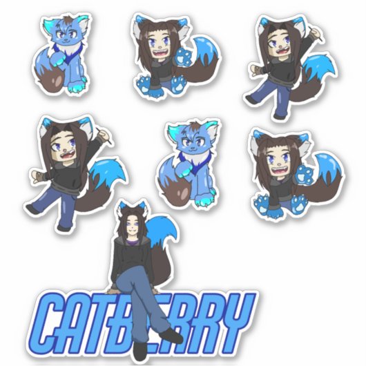 Catberry - Stickers (Voorkant)
