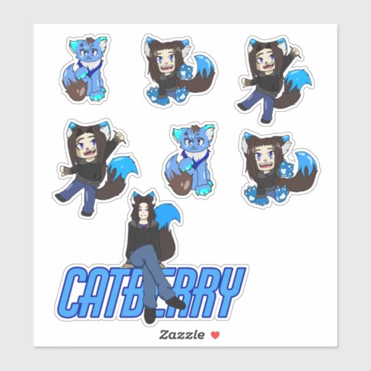Catberry - Stickers (Vel)