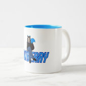 catberry tweekleurige koffiemok (Voorkant rechts)