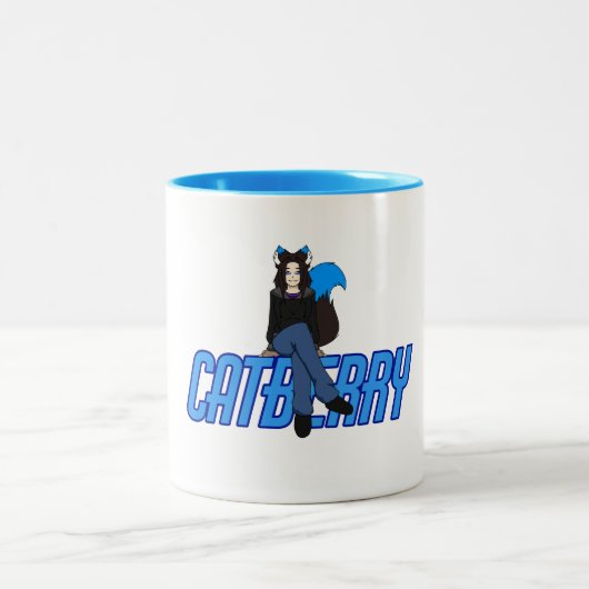 catberry tweekleurige koffiemok (Center)