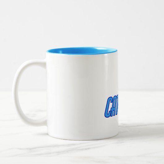 catberry tweekleurige koffiemok (Links)