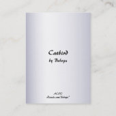 Catbird ATC Visitekaartje (Achterkant)