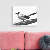Catbird Canvas Afdruk (Insitu (Woonkamer))