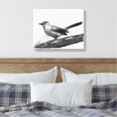 Catbird Canvas Afdruk (Insitu (Slaapkamer))