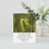 Catbird in Forest Green Briefkaart (Staand voorkant)