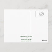 Catbird in Forest Green Briefkaart (Achterkant)