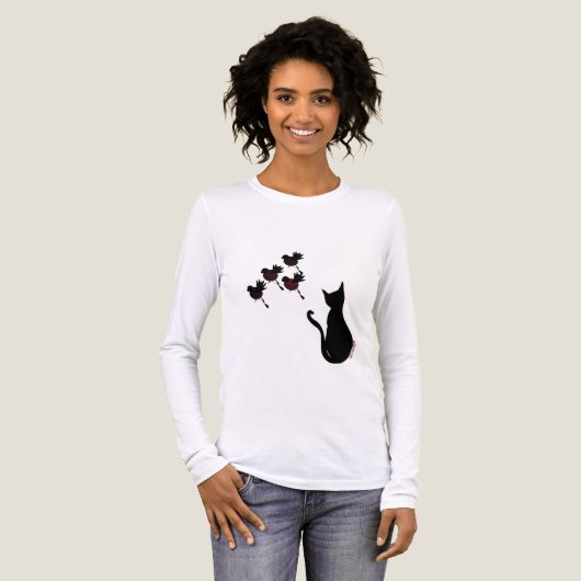 Catbird-stoel Tri-Blend Shirt (Voorkant)