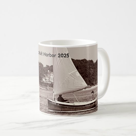 Catboat Summer Sail, Cotuit Harbor 2025 Coffee Mug Koffiemok (Voorkant rechts)