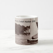 Catboat Summer Sail, Cotuit Harbor 2025 Coffee Mug Koffiemok (Center)