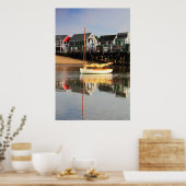 Catboot en waterfront, Provincetown MA, kabeljauw Poster (Keuken)