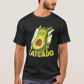 Catcado  Cat Catcado Avocado T-shirt (Voorkant)