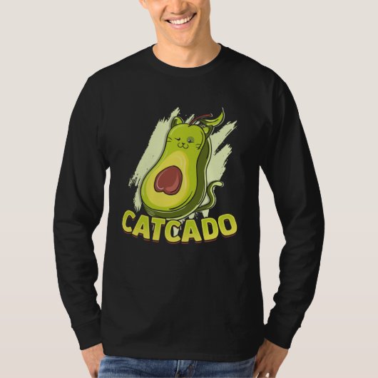 Catcado Cat Catcado Avocado T-shirt (Voorkant)