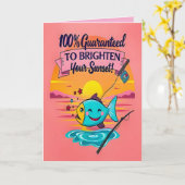 Catch a Bright New Year! Birthday Kaart (Gele Bloem)