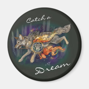 Catch a Dream, Dreamcatcher Wolf~Magnets Magneet