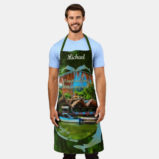 Catch and Cook Spicy Hook 0331 Schort (Gedragen)