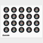 Catch And Release Fish Sunset Fishing Ronde Sticker (Vel)