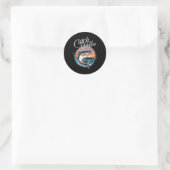 Catch And Release Fish Sunset Fishing Ronde Sticker (Tas)