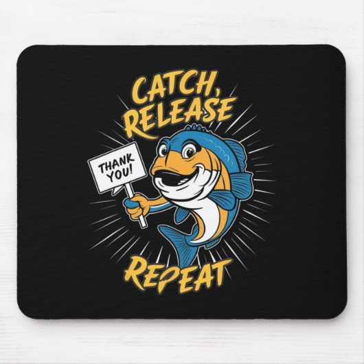 Catch and Release Funny Gevist Muismat (Voorkant)