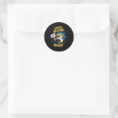 Catch and Release Funny Gevist Ronde Sticker (Tas)