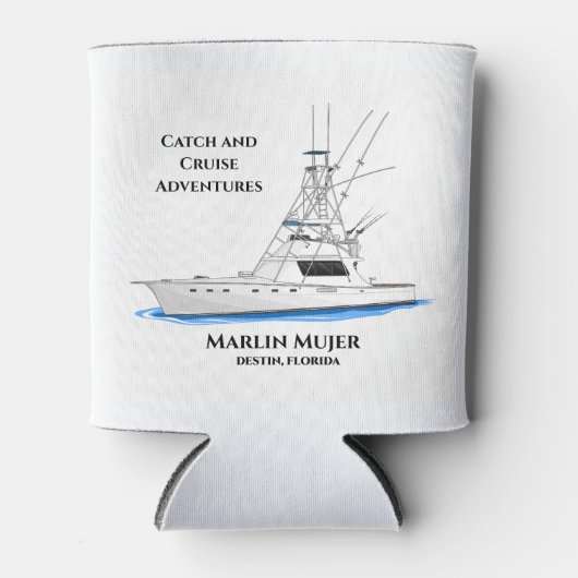 Catch & Cruise Koozie – Destin FL Gevist (Voorkant)