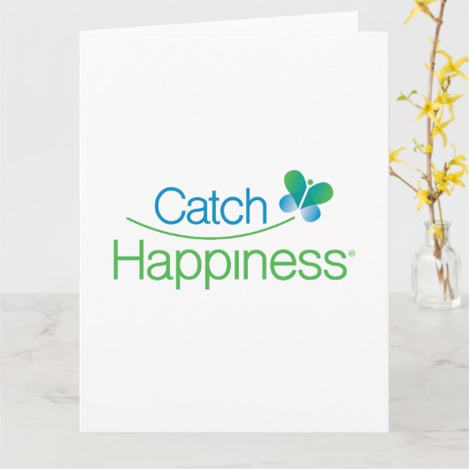 Catch Happiness® Card ~ Blank Inside  Kaart (Gele Bloem)