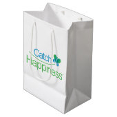 Catch Happiness® Gift Bag Medium Cadeauzakje (Voorkant Gekanteld)