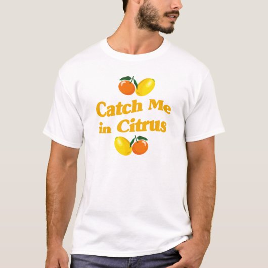 Catch me in Citrus - Lemon design T-shirt (Voorkant)
