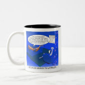 catch-release-Cartoon Tweekleurige Koffiemok (Links)