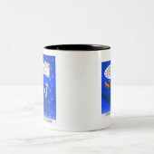 catch-release-Cartoon Tweekleurige Koffiemok (Center)