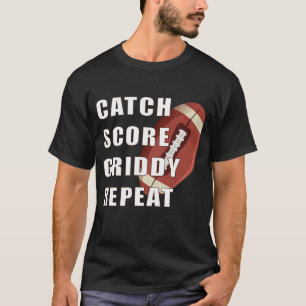 catch score griddy herhalen, Amerikaans football T-shirt