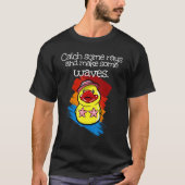 Catch some rays and make some waves rubber duck t-shirt (Voorkant)
