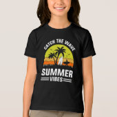 Catch The Wave Summer Vibes-64193 Tri-Blend Shirt (Voorkant)