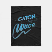 Catch The Wave Surfing Men Women  Fleece Deken (Voorkant)