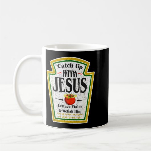 Catch Up With Jesus Ketchup Funny Christian Men Wo Koffiemok (Links)