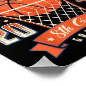 Catch You 8th Grade Afstuderen Day 2025 Basketbal Poster (Hoek)